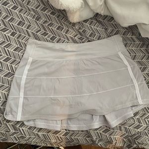 Pace rival skirt!! White! Regular length